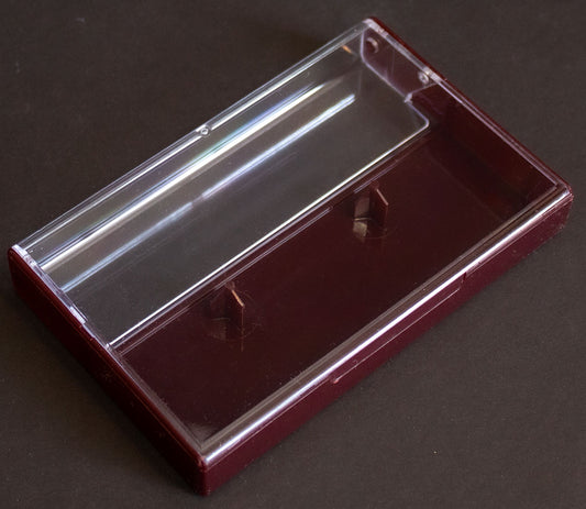 Burgundy cassette case