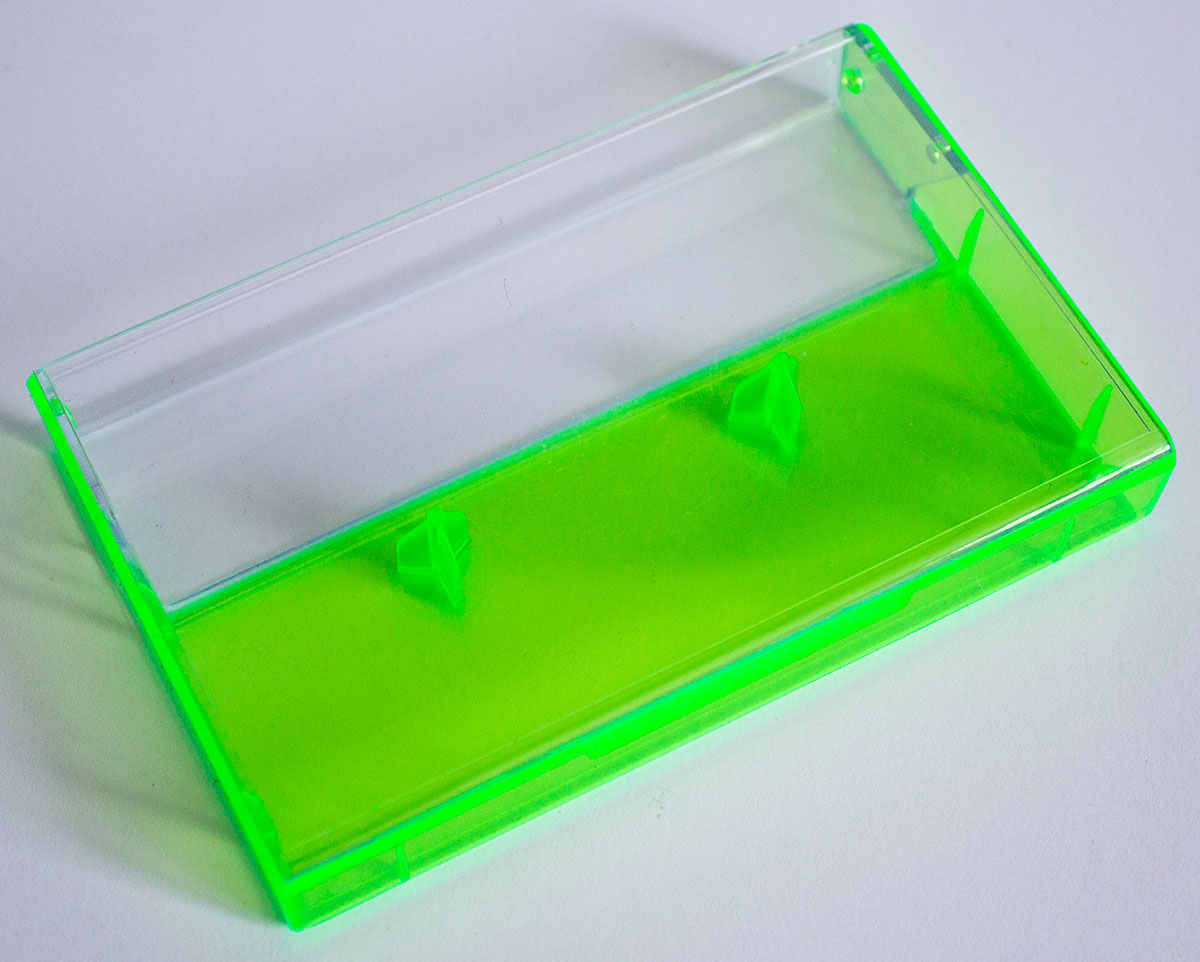 Fluorescent Green cassette case