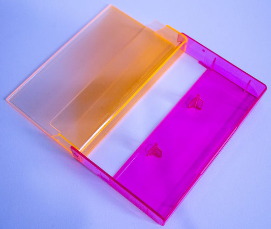 Fluorescent Orange / Fluorescent Pink cassette cases