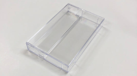 Clear 'No Posts' Heavy Duty Cassette Box w/ Square Corners